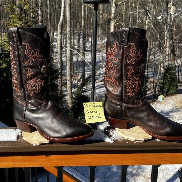 Tony lama 100th Year Anniversary cowboy boot in men\'s size 11D *READ* main image 6